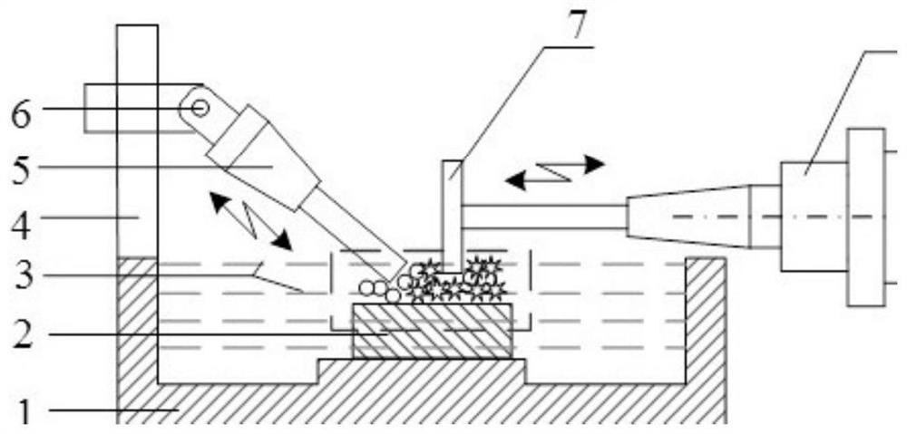 Ultrasonic cavitation-assisted ultrasonic magnetic polishing method for microstructure molds