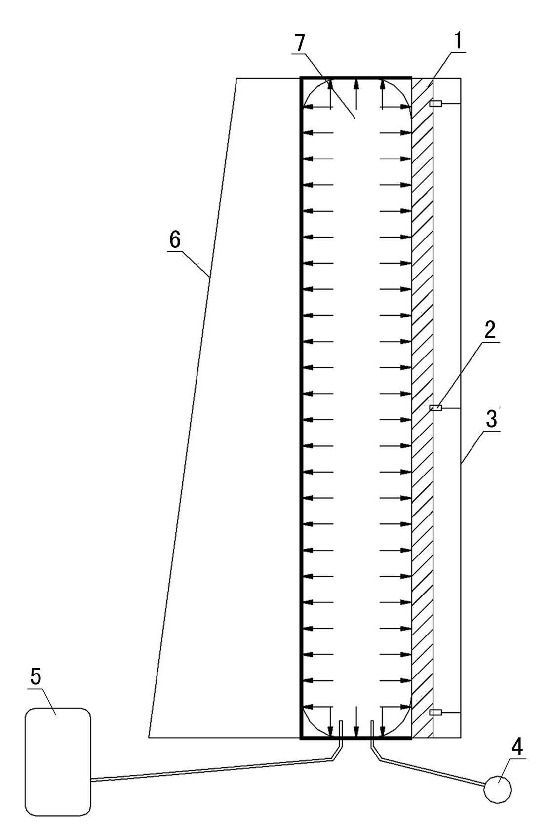On-site wind pressure resistance equivalent static-load detection method and device