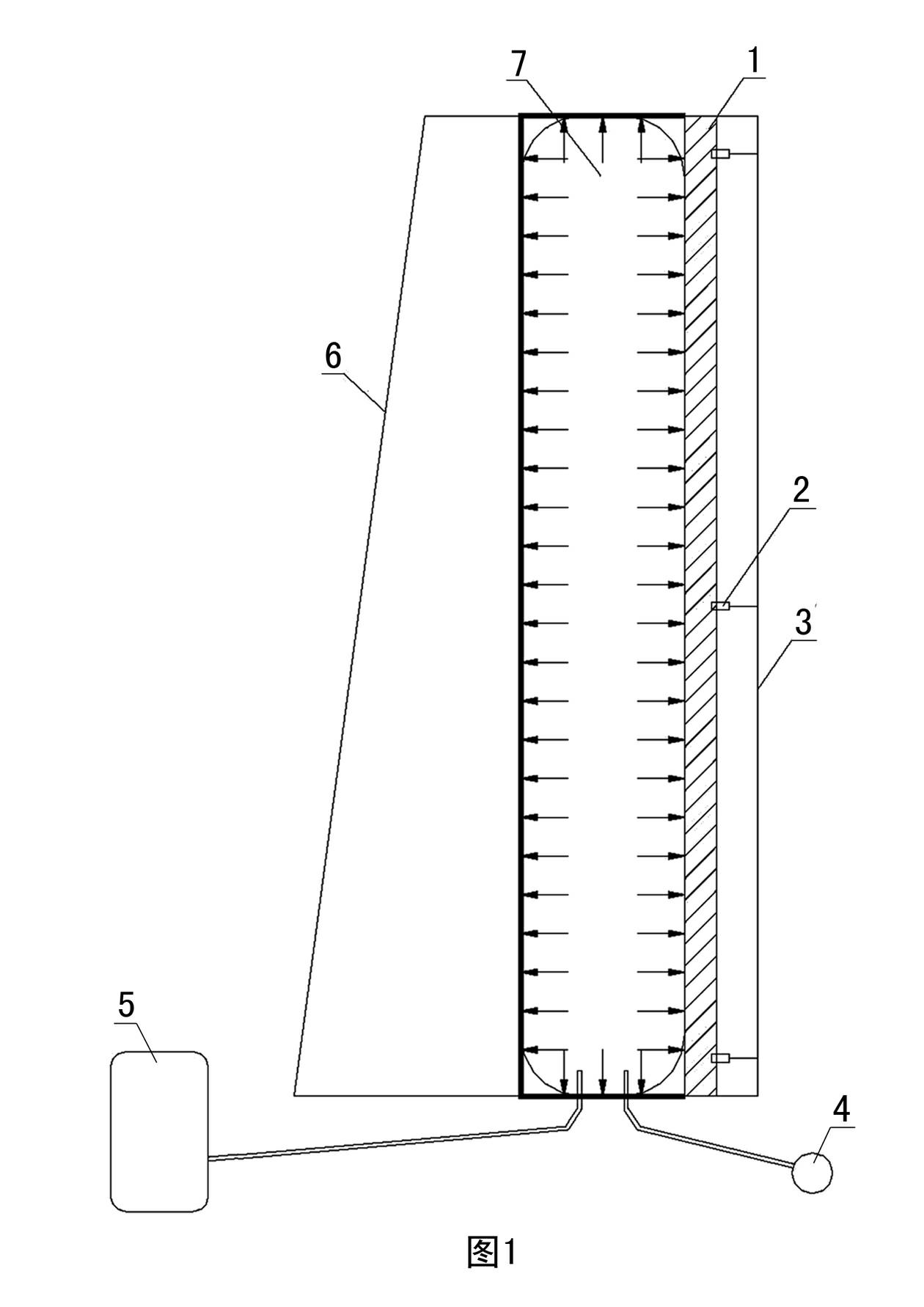 On-site wind pressure resistance equivalent static-load detection method and device