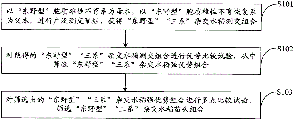 A method for cultivating three-line hybrid rice combinations