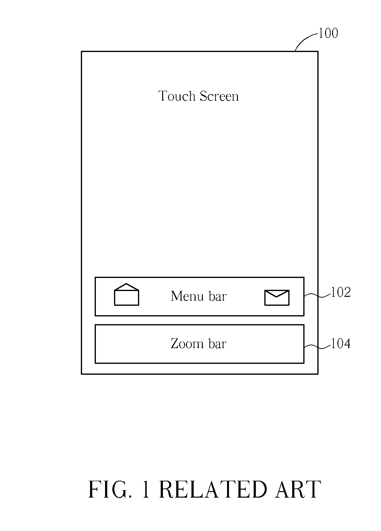 Electronic device with dynamically adjusted touch area