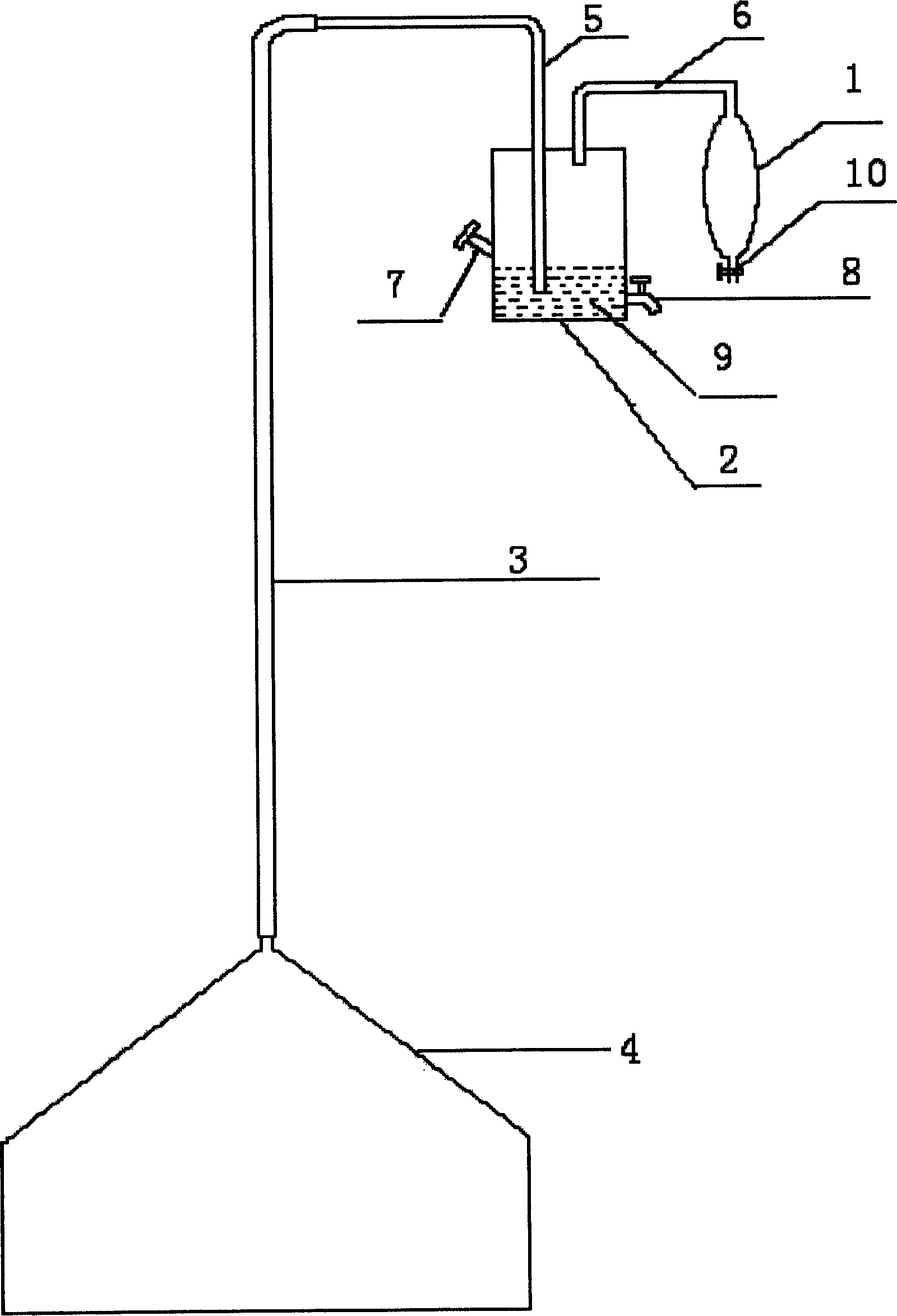 Oxygen availability gas-phase chromatography detecting method and apparatus for aerating tank