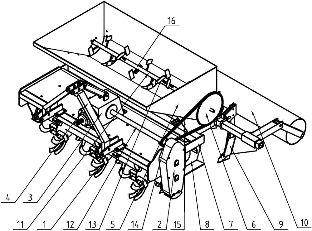 Tillage tool for implementing moisture and fertilizer retention performance of shallow tillage layer and method of using tillage tool to establish shallow tillage layer