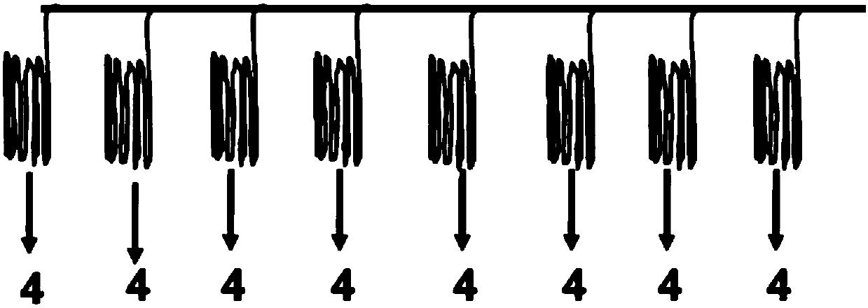 Ribonucleic acid chain polymerization amplification reaction detection device and method for detecting dna concentration