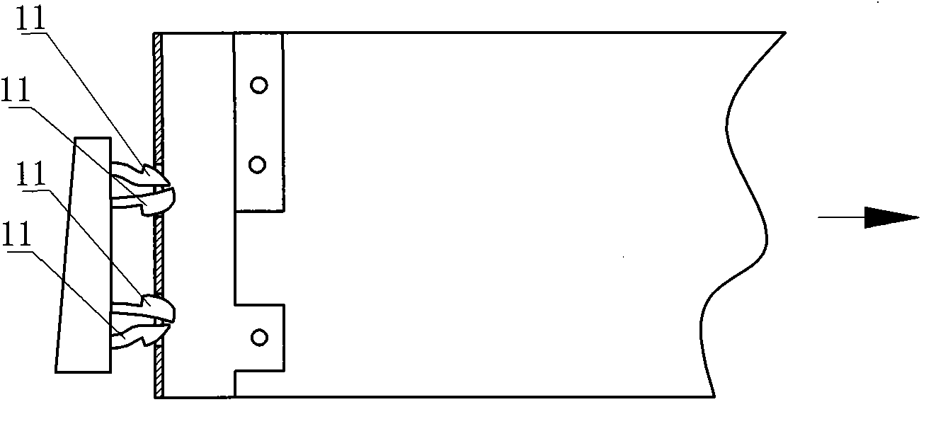 Drawer backboard connecting device