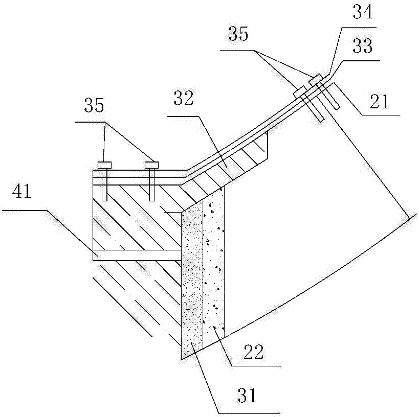 Assembling type connecting aisle structure and construction method thereof