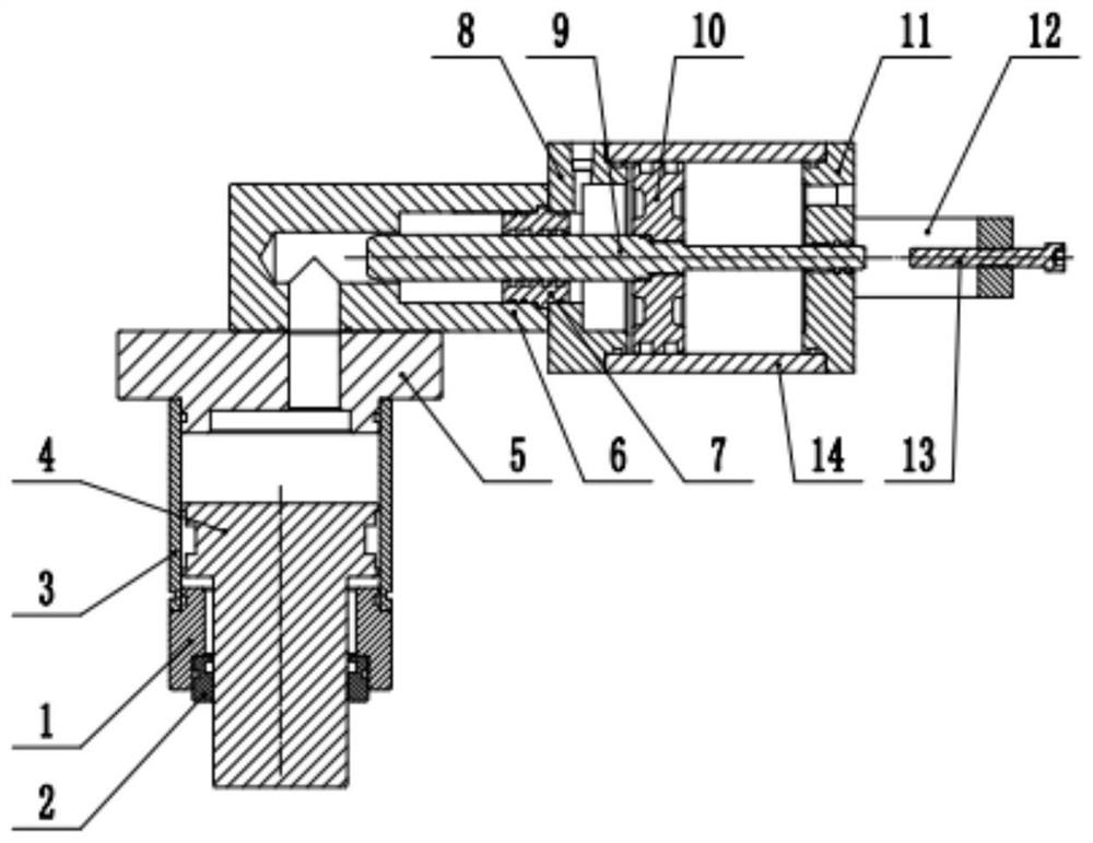 Pressurizing cylinder mechanism