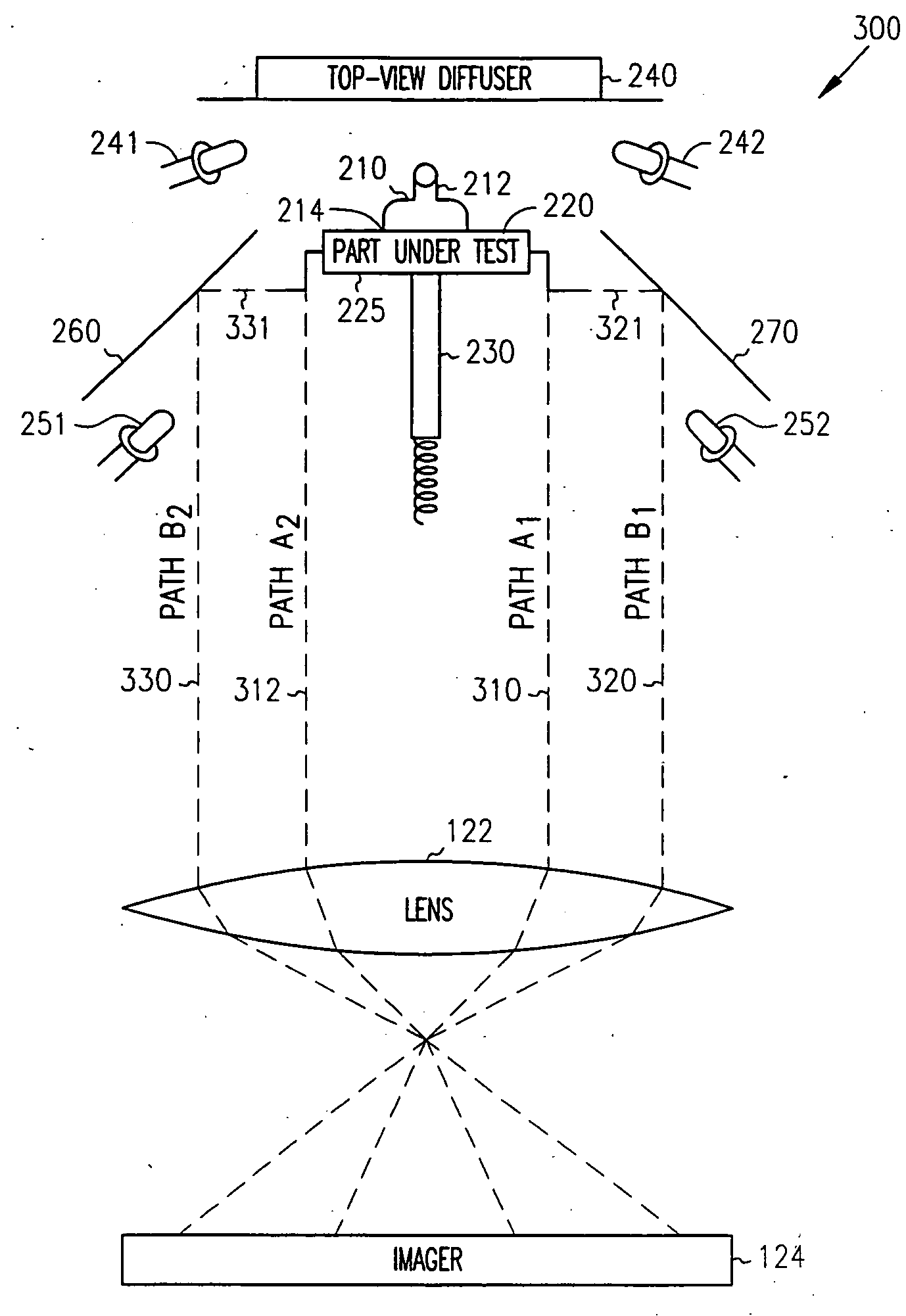 Method and apparatus for backlighting and imaging multiple views of isolated features of an object
