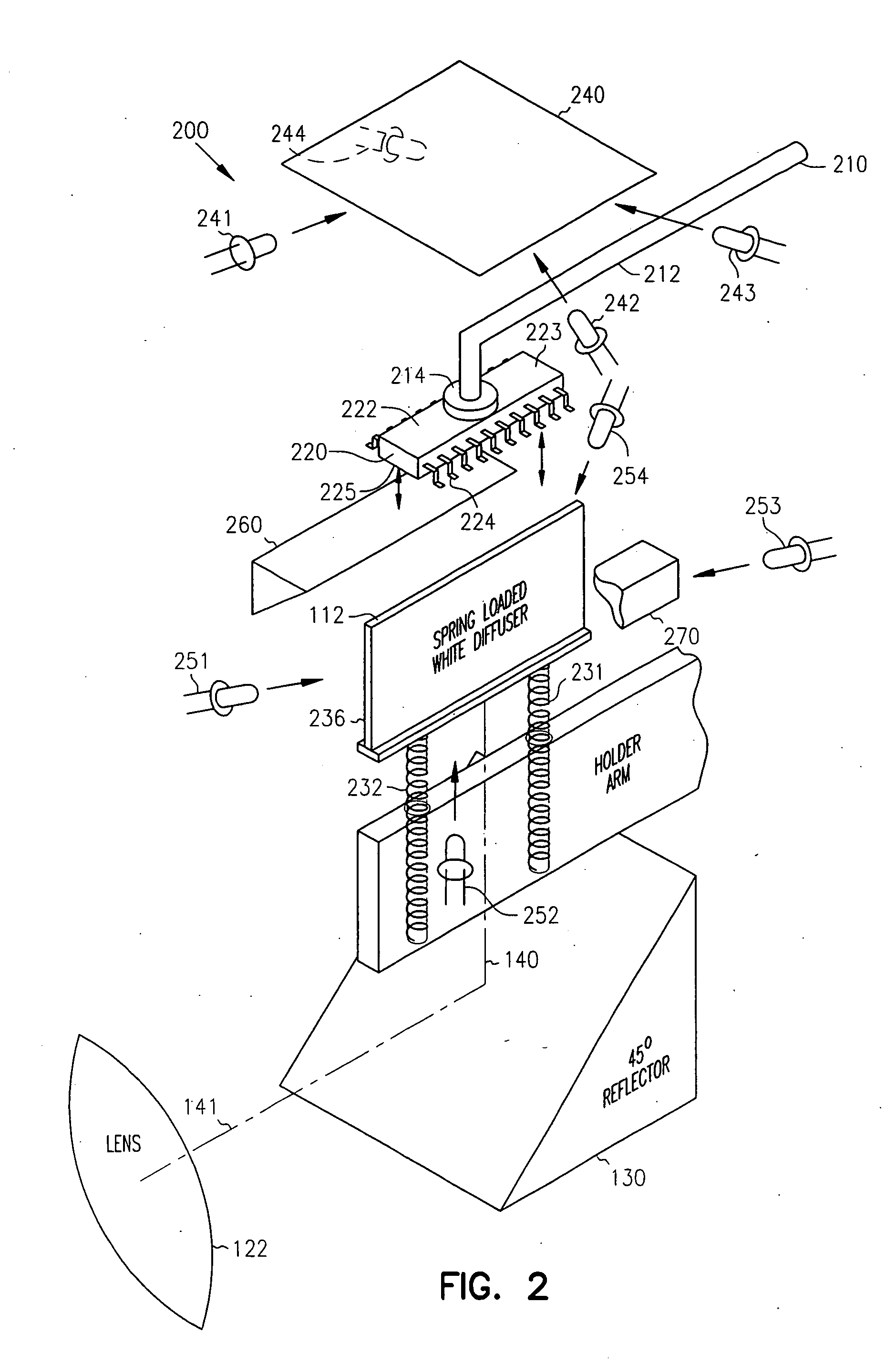 Method and apparatus for backlighting and imaging multiple views of isolated features of an object