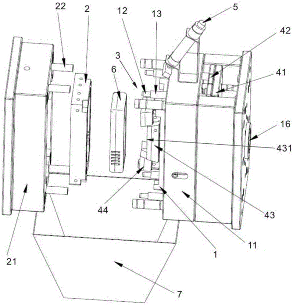 Automatic demolding reverse injection mold and use method