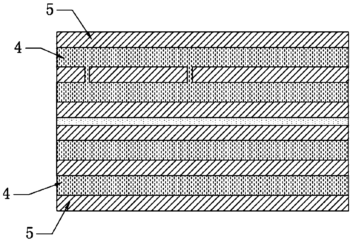 Manufacturing process of 6-layer microphone embedded circuit board with embedded chip