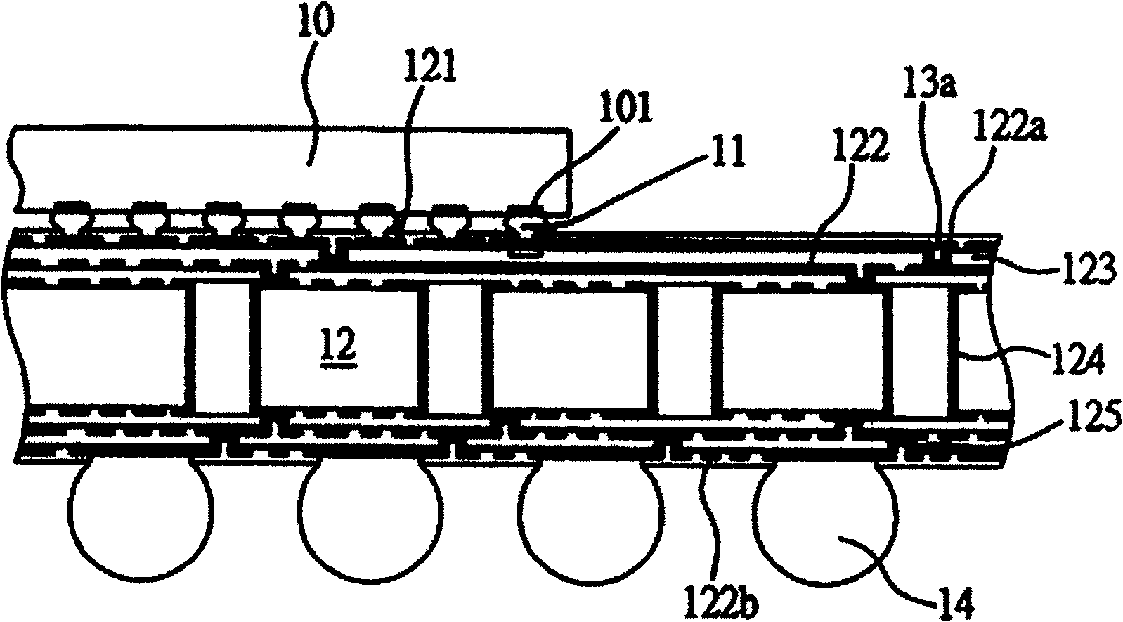 Directly electric connected flip chip encapsulation structure of semiconductor chip