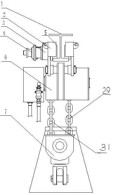 Chain ring blowout preventer lifting and transferring device