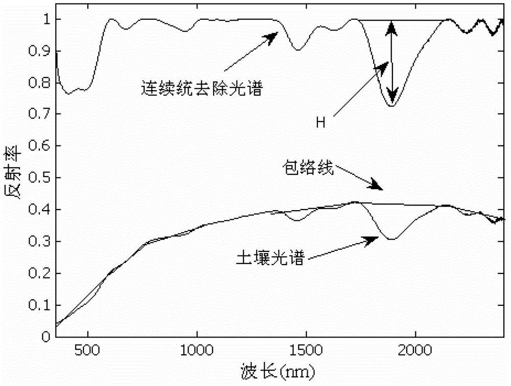 Method used for fast recognition of oil gas micro leakage and based on hyperspectral remote sensing data