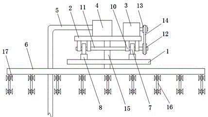 Spray device suitable for greenhouse