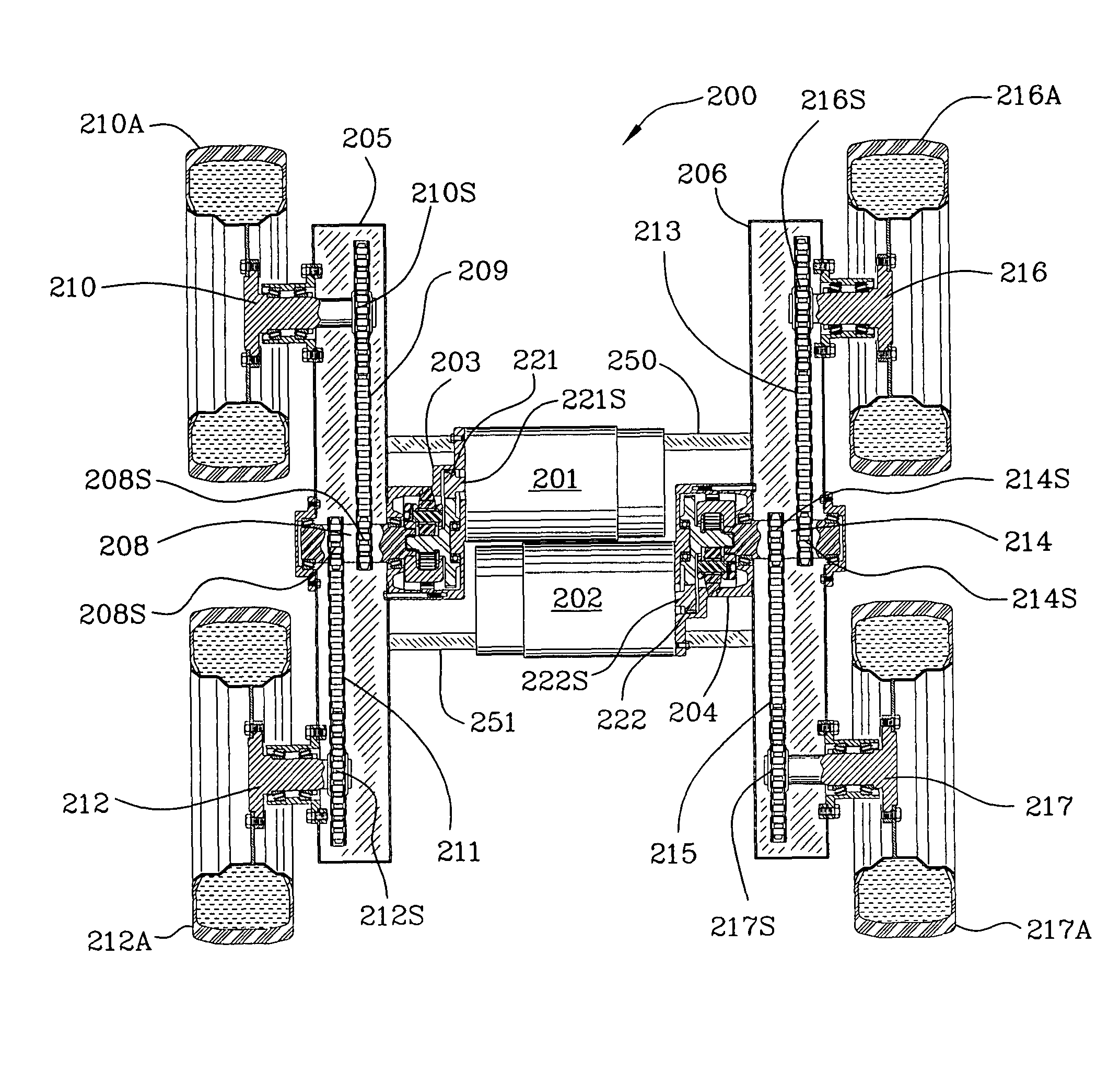 Lubrication system for right-angle drives used with utility vehicles