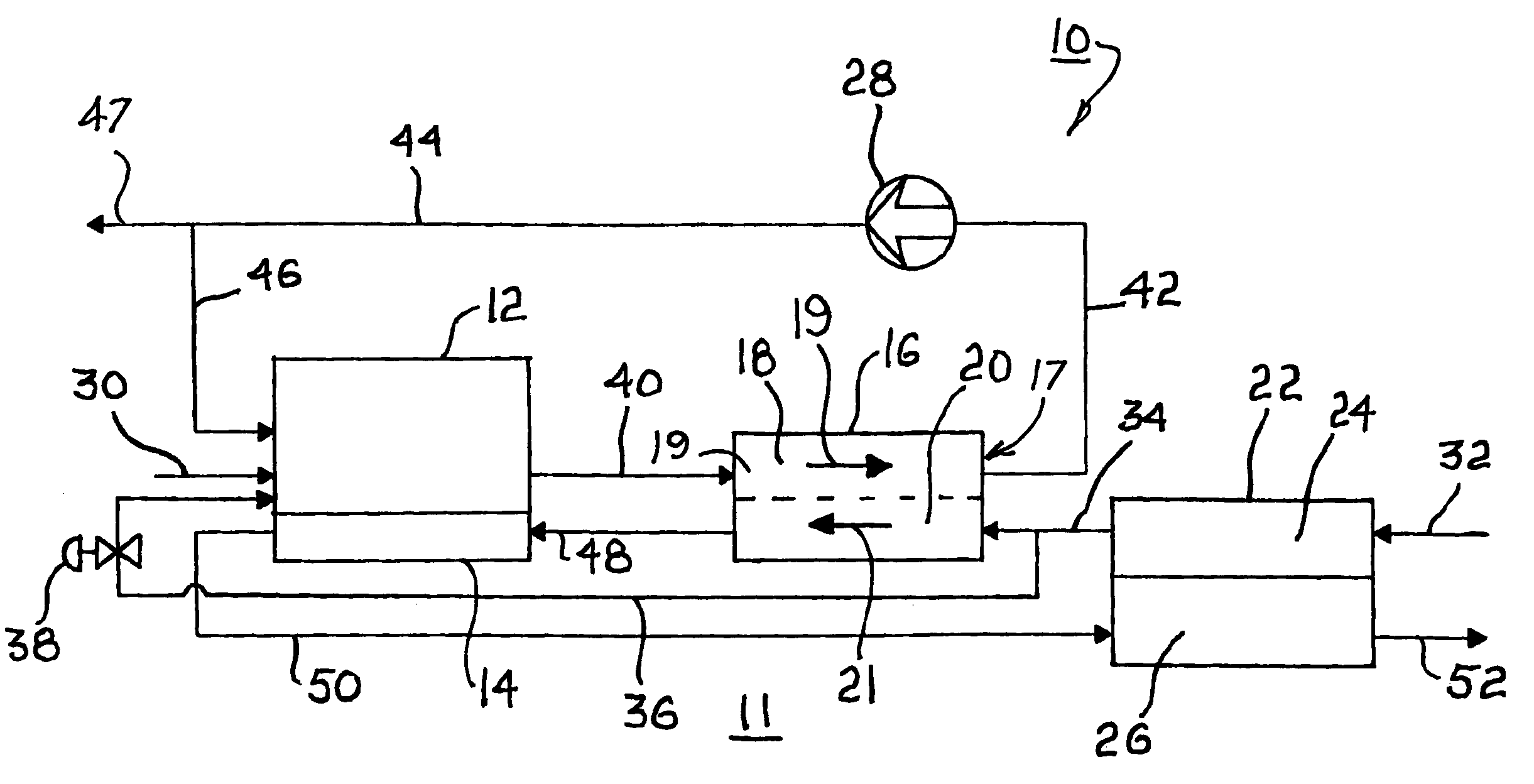 Apparatus and method for high efficiency operation of a high temperature fuel cell system
