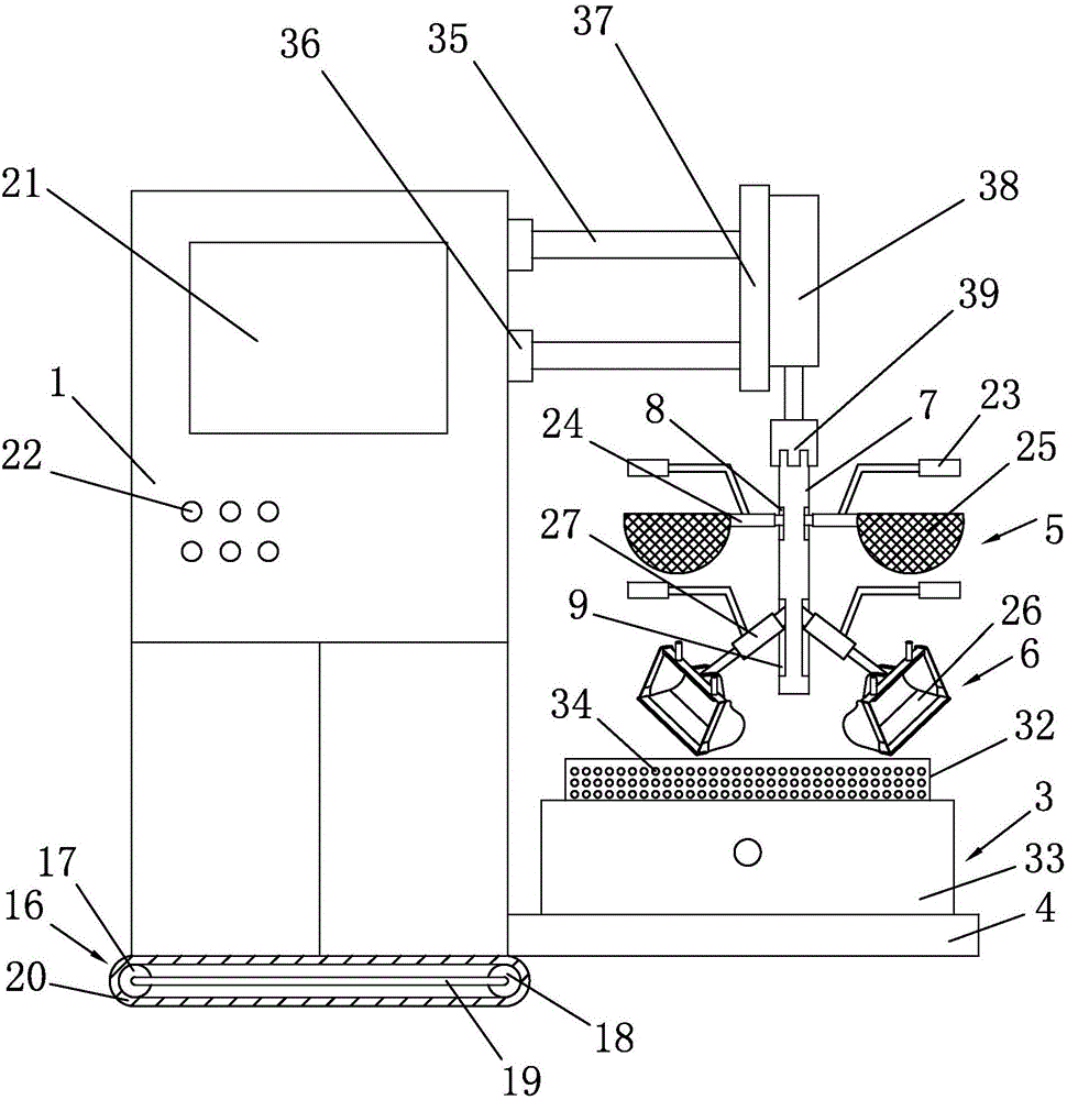 Water clearing device for high-lake wetland pool reservoir and processing method for water clearing device