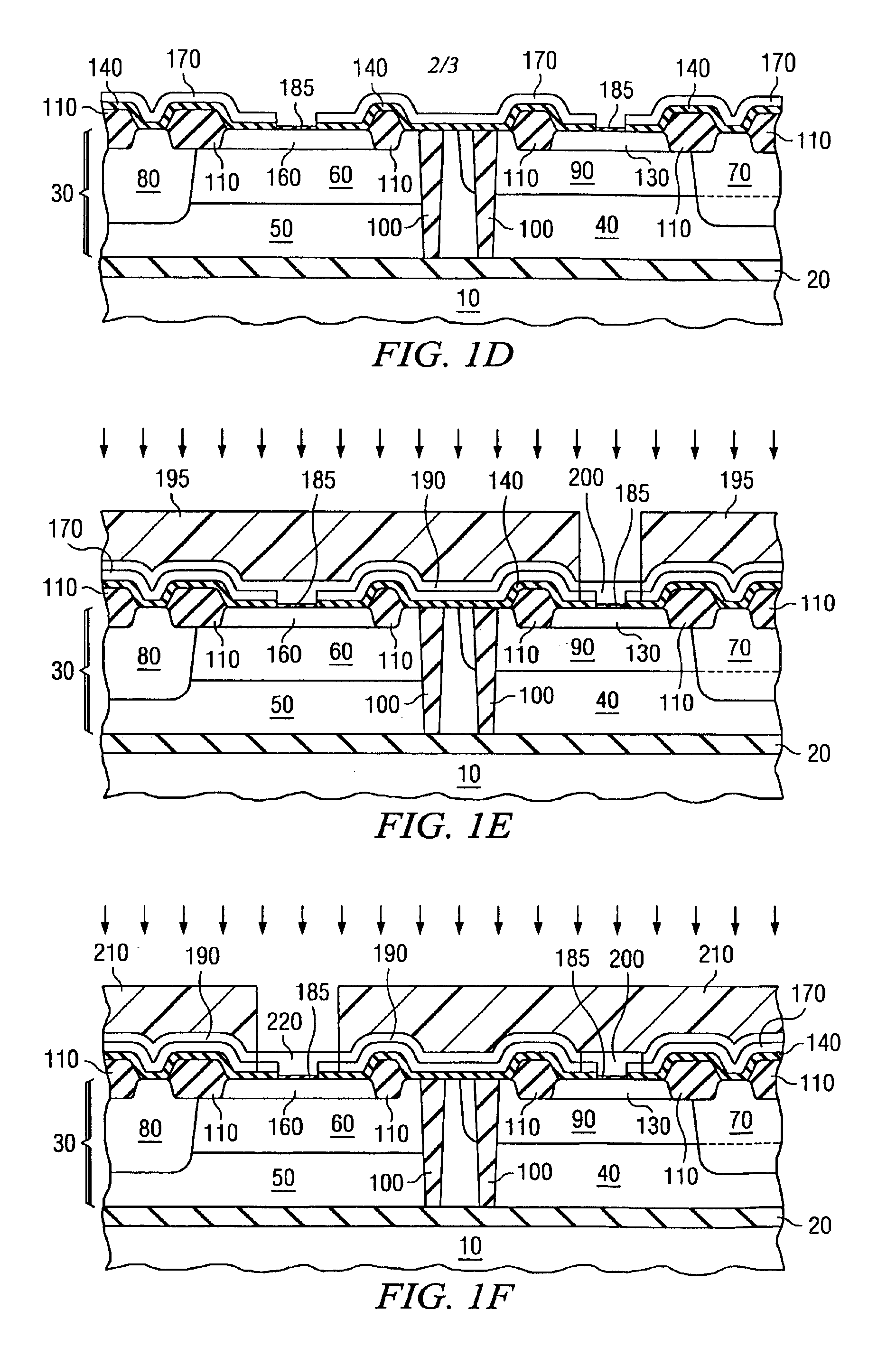 Reduce 1/f noise in NPN transistors without degrading the properties of PNP transistors in integrated circuit technologies