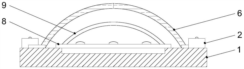 Low-reflectivity COB packaging structure