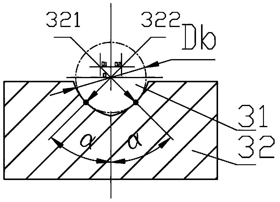 Machining method for rolling bearing with ring precisely shaped by hard finishing