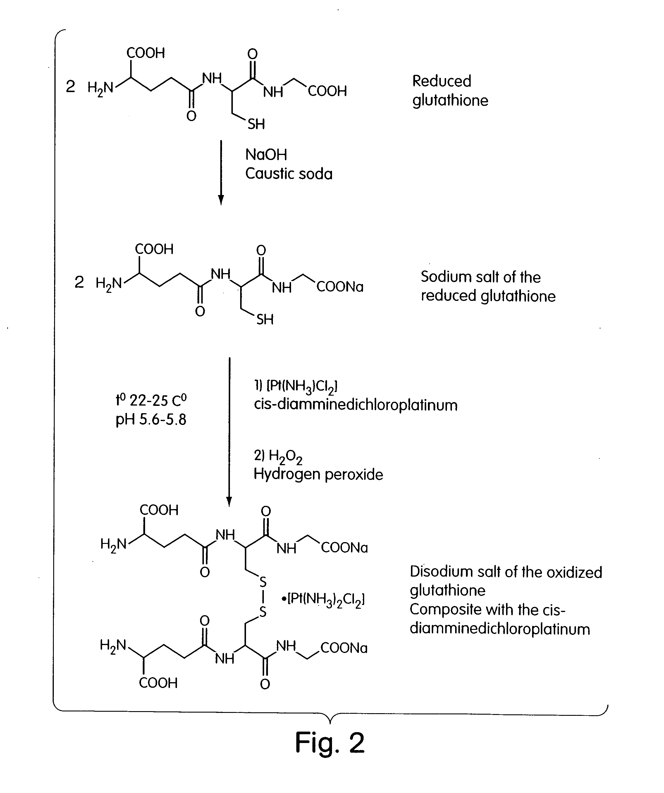 Methods for production of the oxidized glutathione composite with CIS-diamminedichloroplatinum and pharmaceutical compositions based thereof regulating metabolism, proliferation, differentiation and apoptotic mechanisms for normal and transformed cells