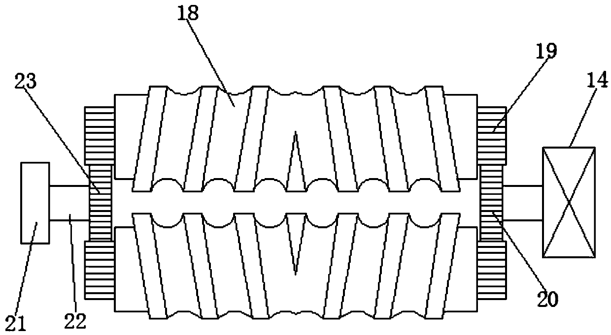 A processing device integrating rice husking and screening