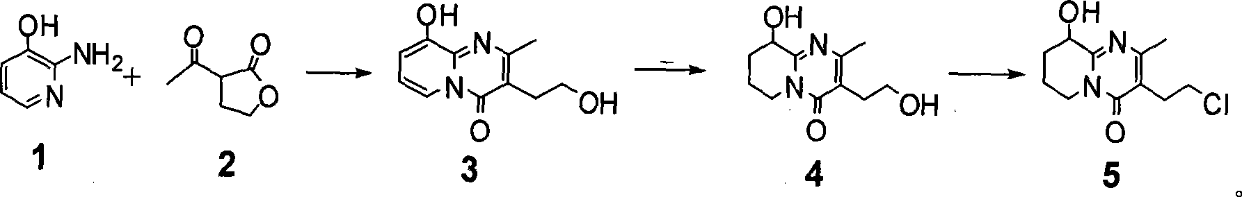 Process for synthesizing paliperidone intermediate
