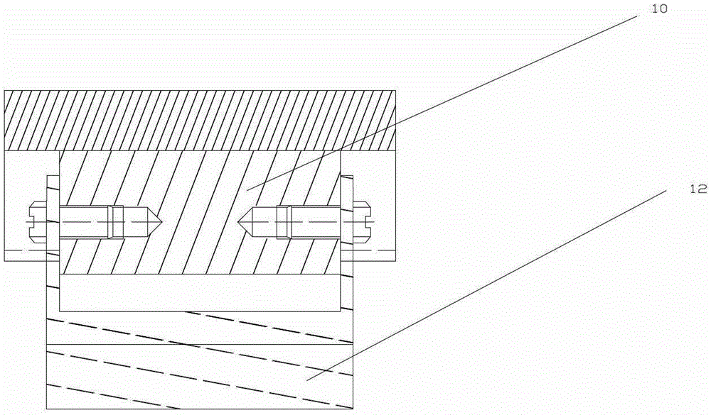 A clamping and conveying device for a large marine edge milling machine