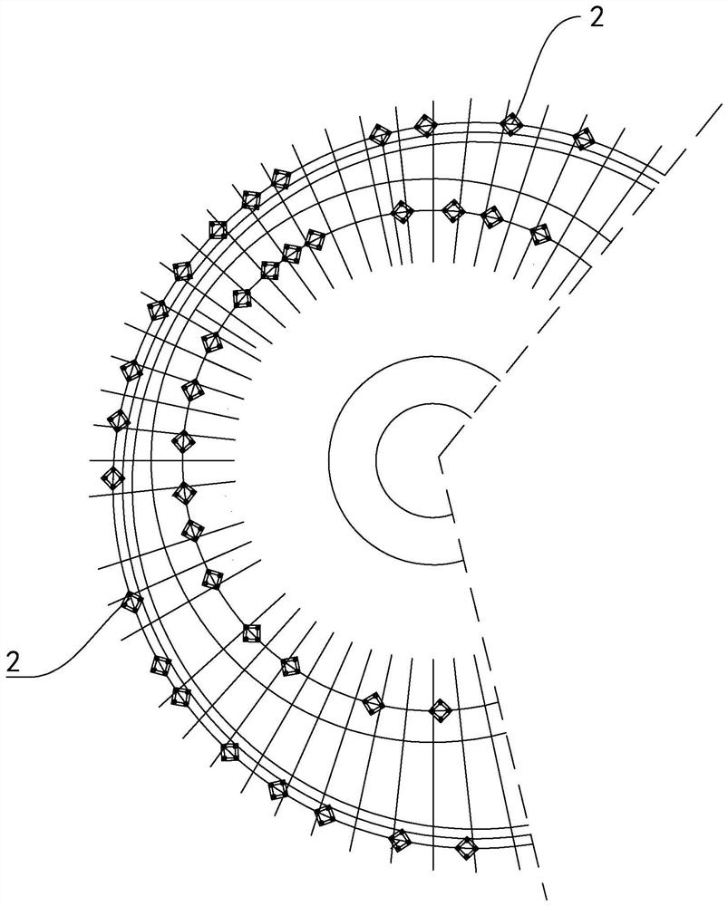 A high-altitude in-situ bulk construction method for ring trusses