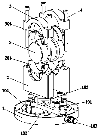 Axial fatigue performance testing device for connecting rod of high-power diesel engine and application method thereof