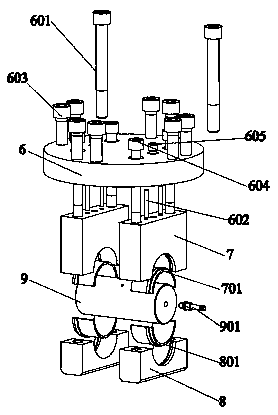 Axial fatigue performance testing device for connecting rod of high-power diesel engine and application method thereof