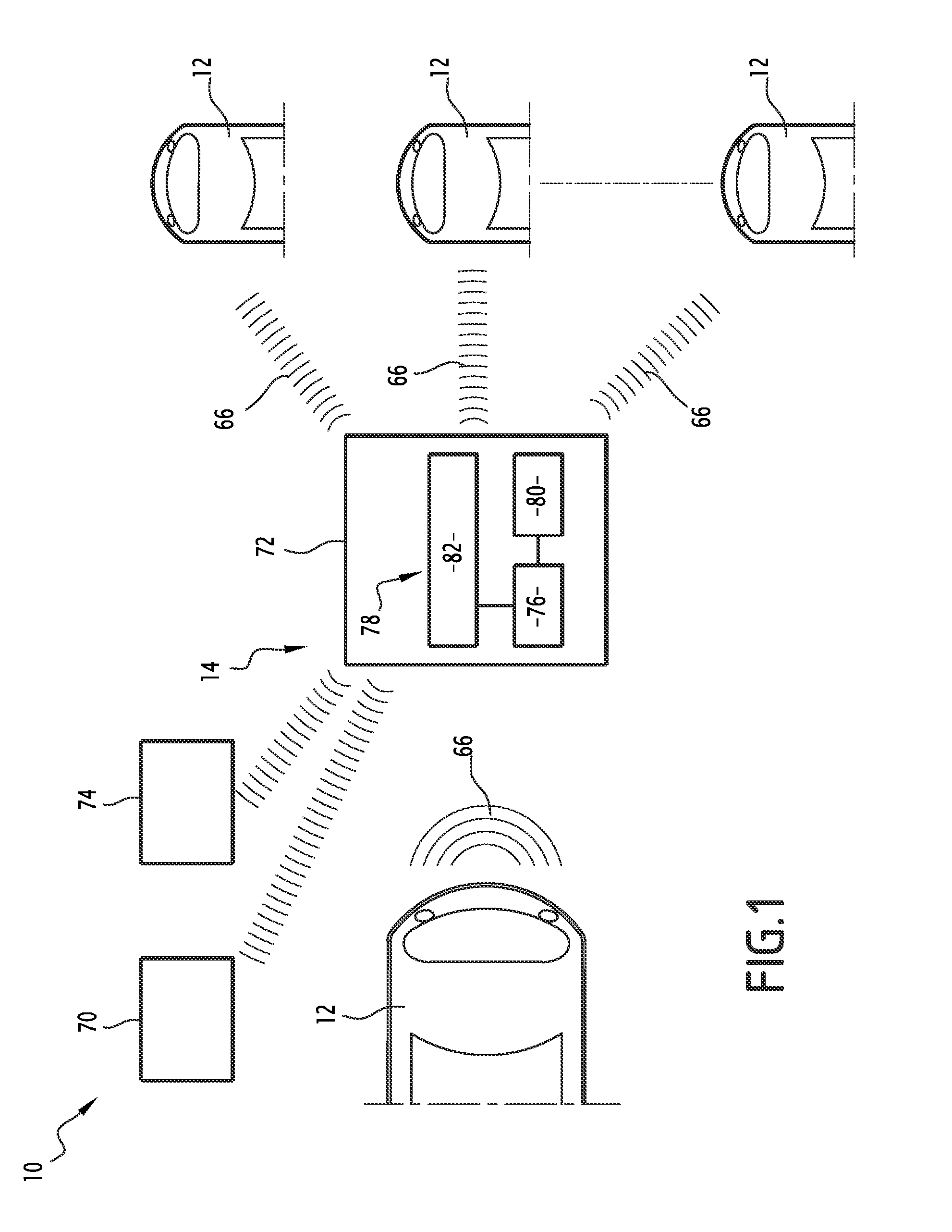 Guided ground vehicle including a device for managing a derailment of the vehicle, and associated derailment management method