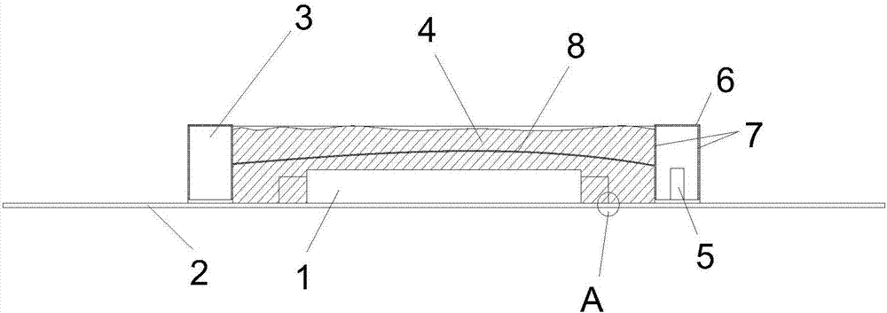 Safe IC protection structure and circuit board