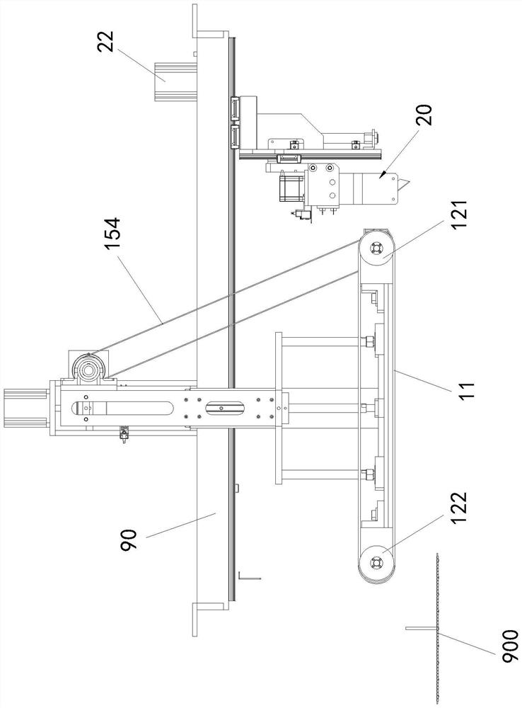 Strip-shaped product transferring and cutting device and method