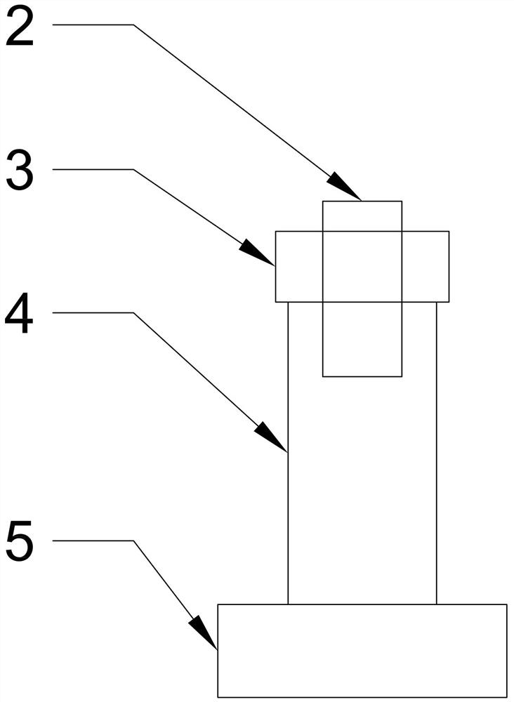 Adjustable foundation platform for tower crane