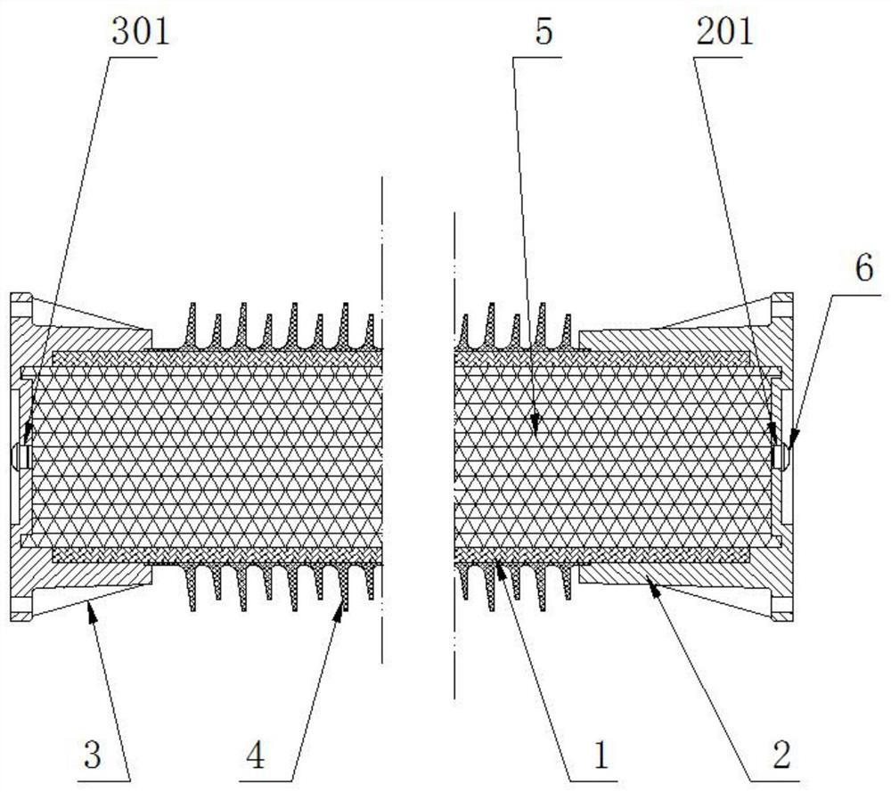 A lightweight UHV composite insulating cross-arm filled with inner