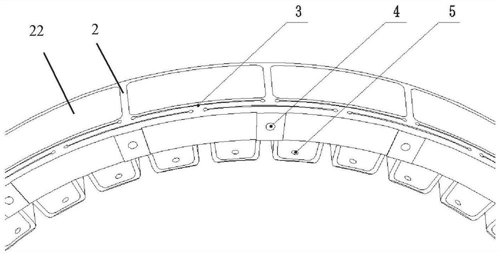 Tooth-shaped reflector integrated supporting frame structure with high force thermal stability