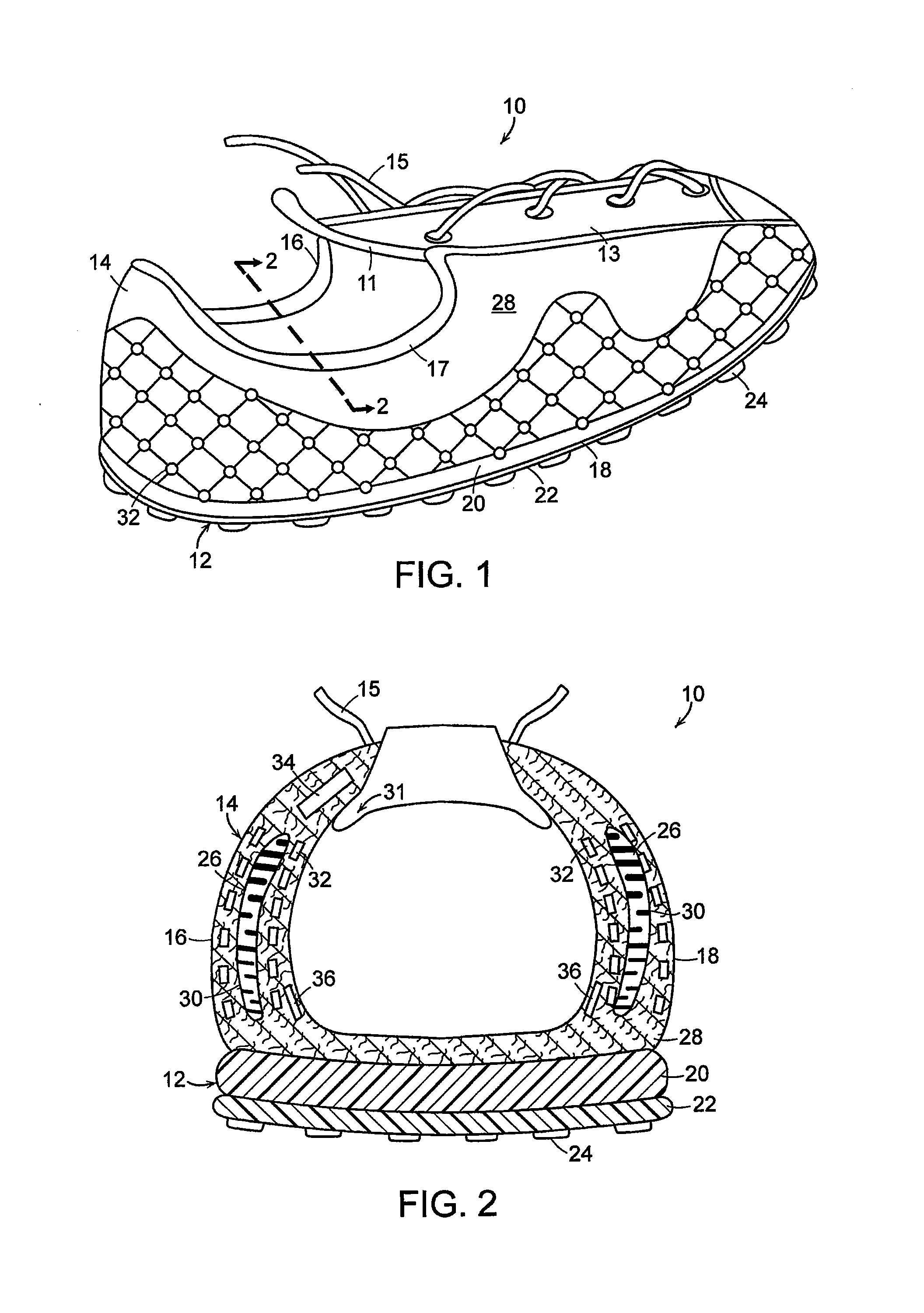 Article of footwear with variable support structure