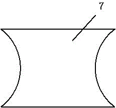 Tool for machining circular hole in oblique plane and machining method of tool