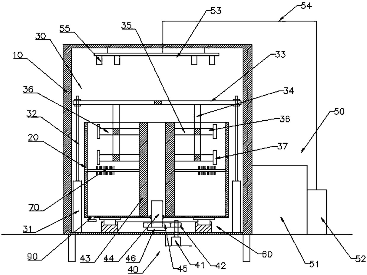 Device for cleaning and drying piston parts