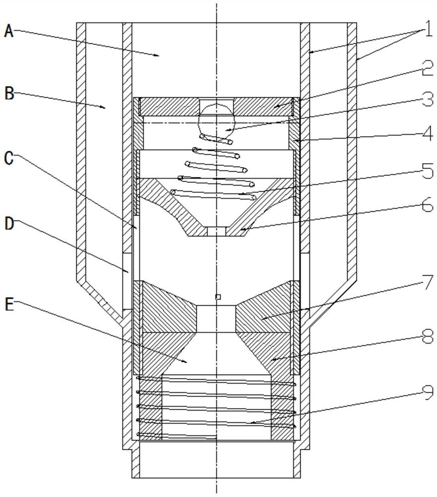 An adjustable downhole supercritical carbon dioxide jet sand mixing device