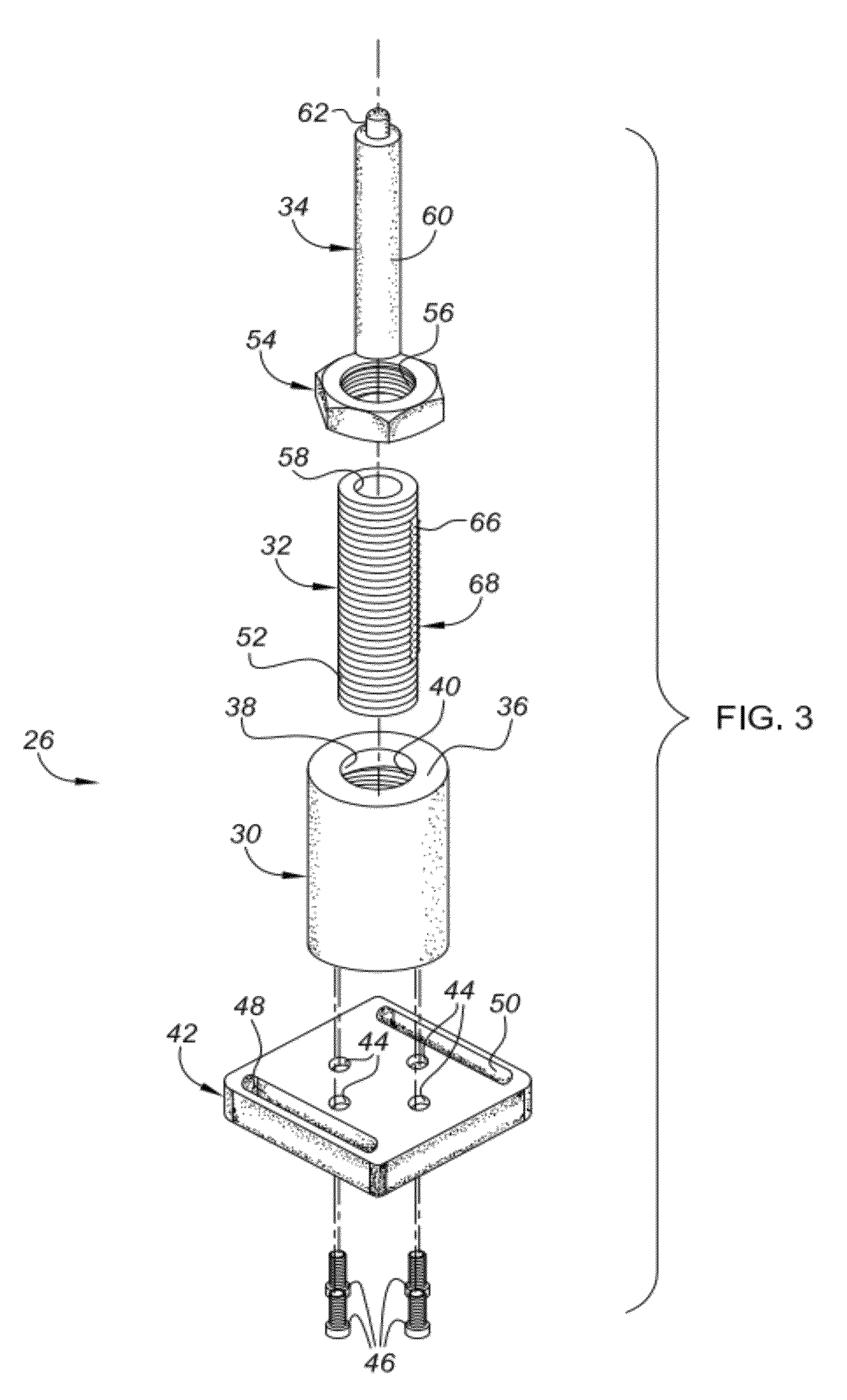 Flexible support assembly for vehicle tooling plates