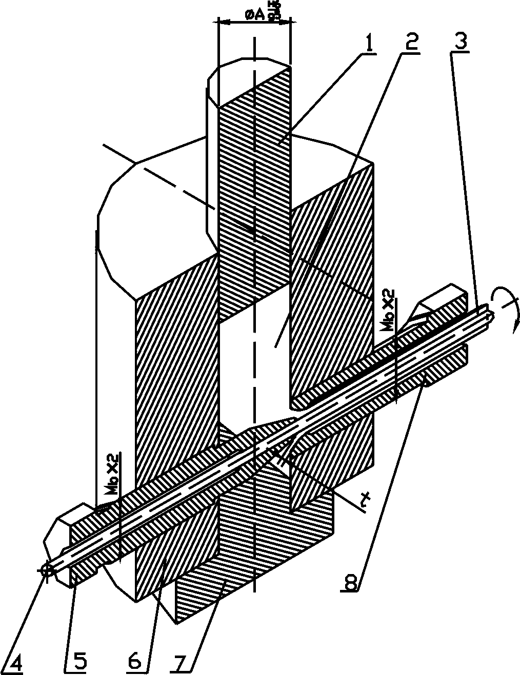 Preparation method and mold of seamless flux-cored zinc-aluminium alloy welding wire