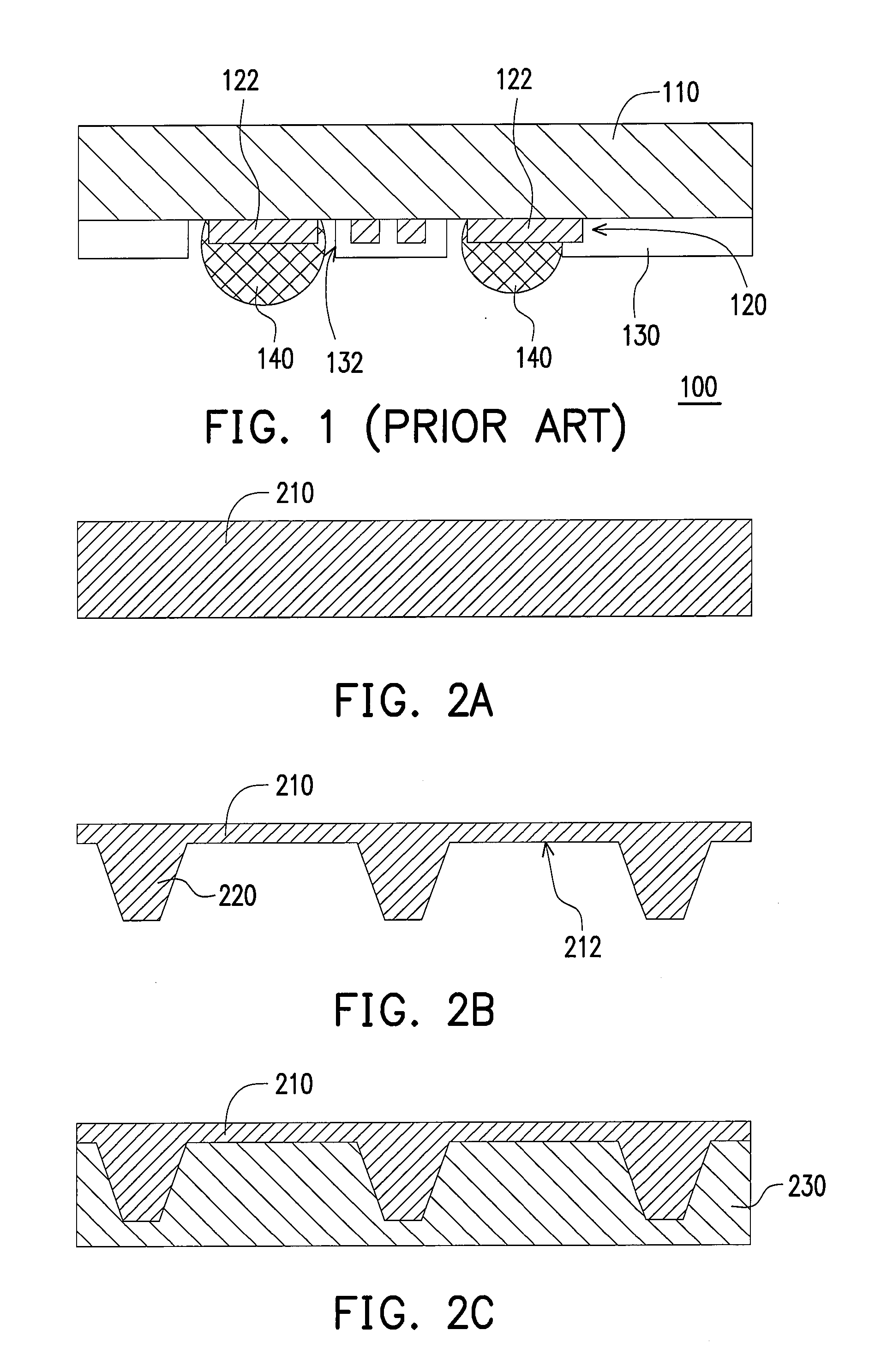 Circuit board structure with concave conductive cylinders and method for fabricating the same