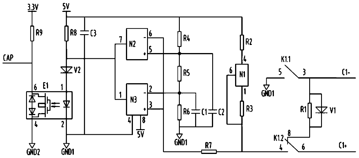 Capacitor test circuit