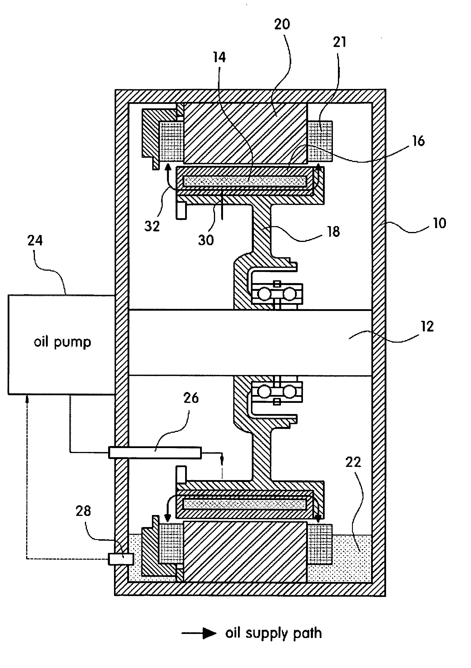 Device and method for cooling motor for hybrid electric vehicles