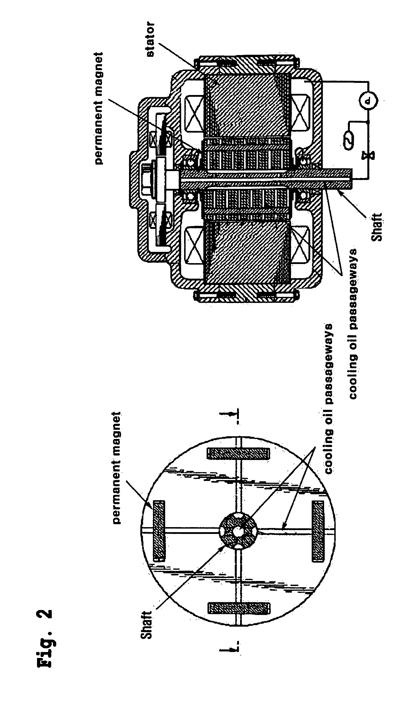 Device and method for cooling motor for hybrid electric vehicles