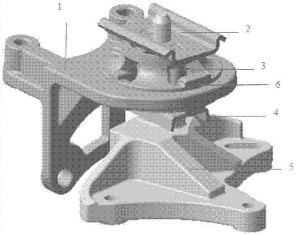 A vehicle engine mount structure
