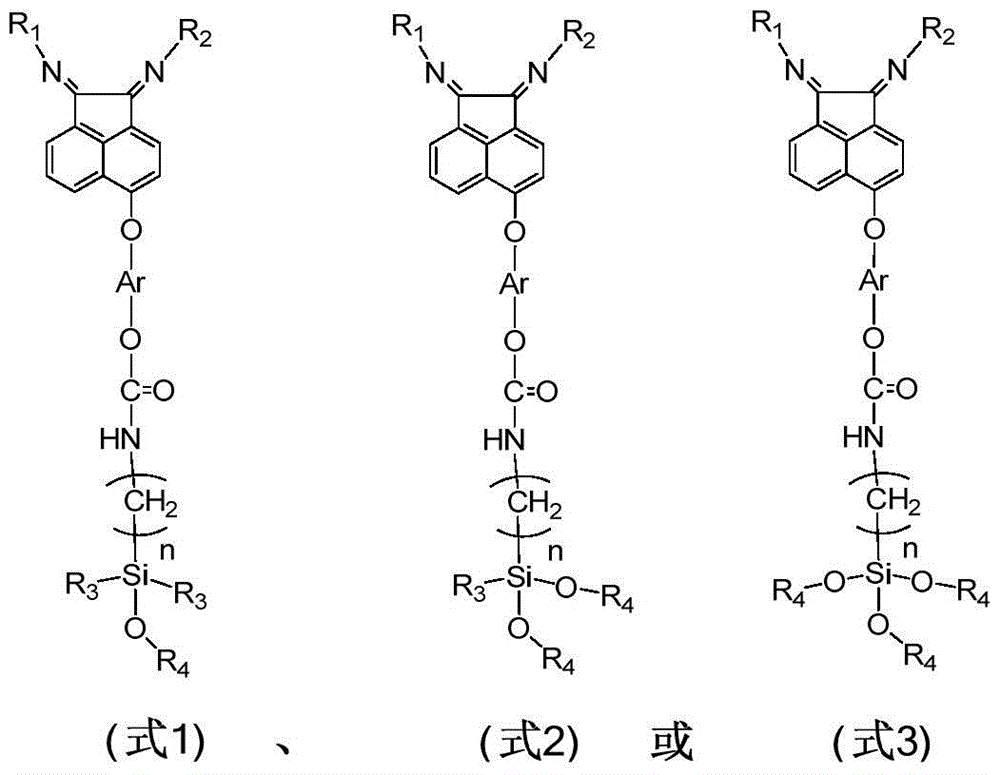 A kind of α-diimine compound with alkoxy silicon and its application of supported metal complexes